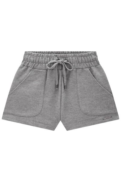 Shorts em Moletom sem Pelúcia 86545 Lilimoon Teen Menina