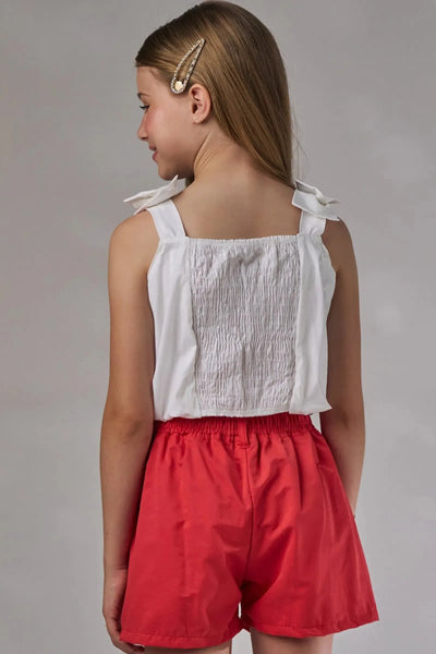 Top Cropped em Tricoline Mônaco com Elastano 86351 Lilimoon Teen Menina