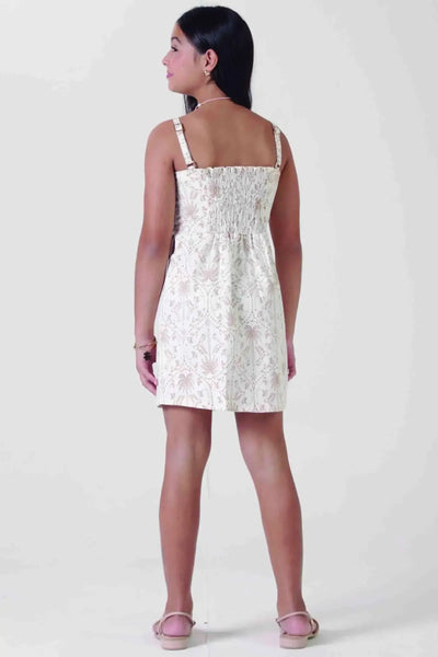 Vestido em Sarja com Elastano 87642 Lilimoon Teen Menina