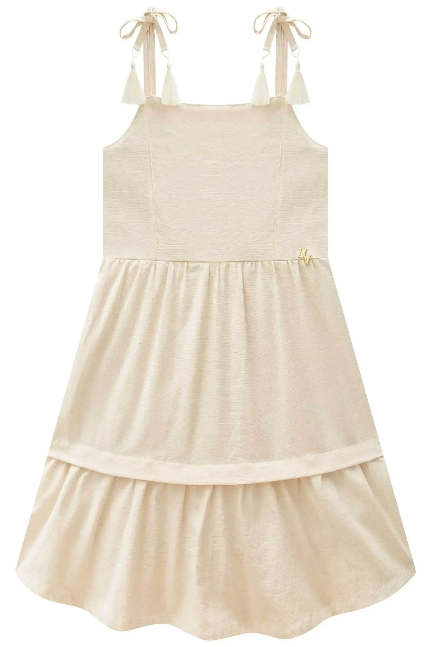 Vestido Médio em Viscolinho 88680 Vic&Vicky Teen Menina